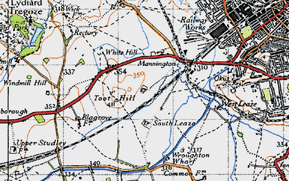 Old map of Toothill in 1947