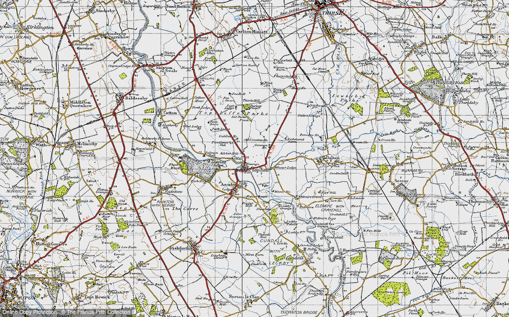 Old Map of Topcliffe, 1947 in 1947