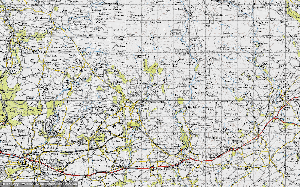 Old Map of Tor, 1946 in 1946