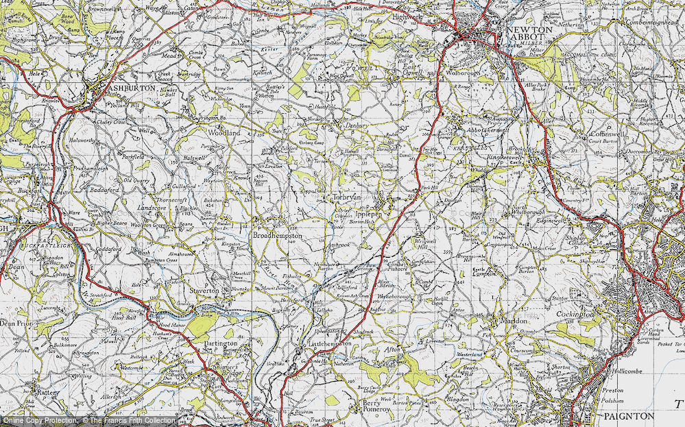 Old Map of Torbryan, 1946 in 1946