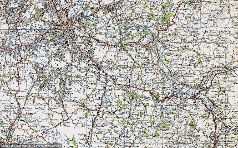 Old Map of Torkington, 1947 in 1947