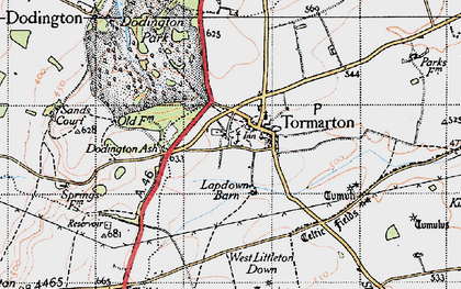 Old map of Tormarton in 1946