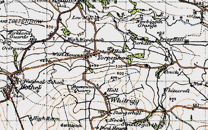 Old map of Torpenhow in 1947
