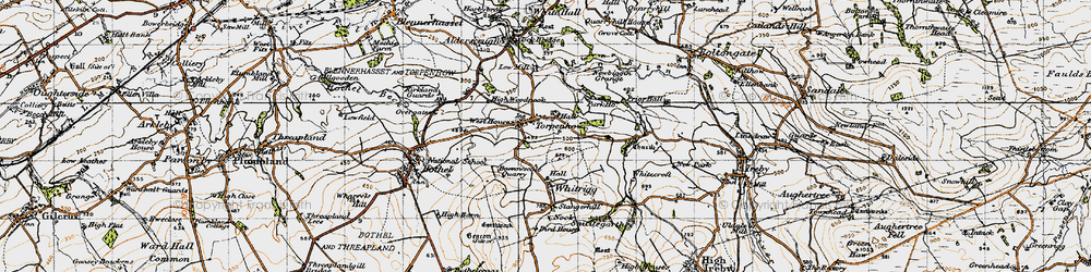 Old map of Torpenhow in 1947