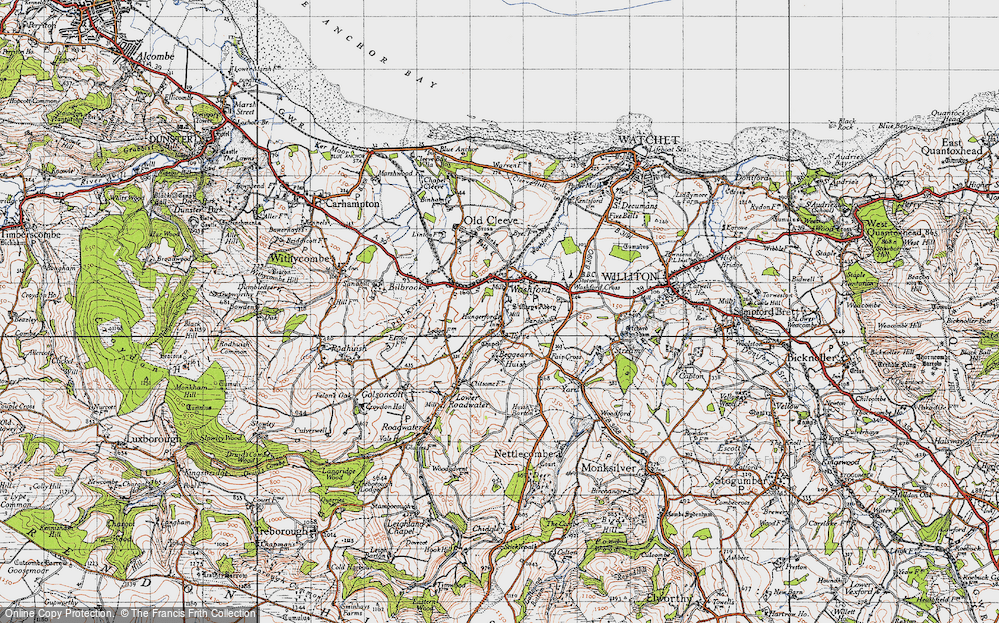 Old Map of Torre, 1946 in 1946