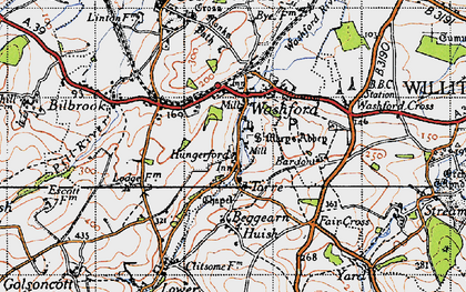 Old map of Torre in 1946