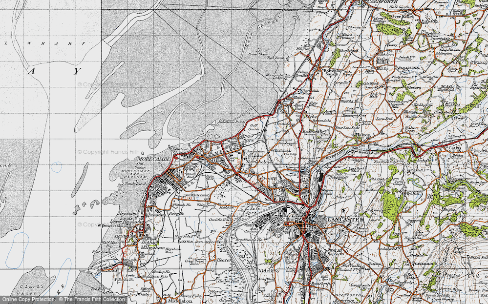 Old Map of Torrisholme, 1947 in 1947