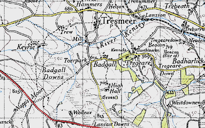 Old map of Torrpark in 1946