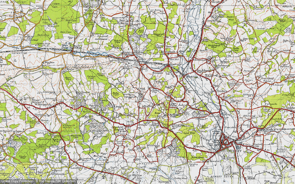 Old Map of Tote Hill, 1940 in 1940