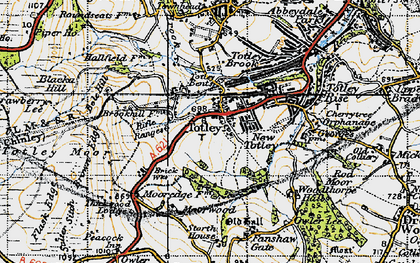 Old map of Blacka Hill in 1947