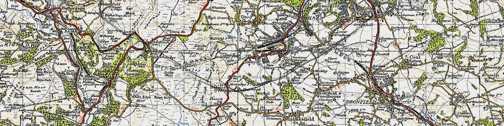 Old map of Blacka Hill in 1947