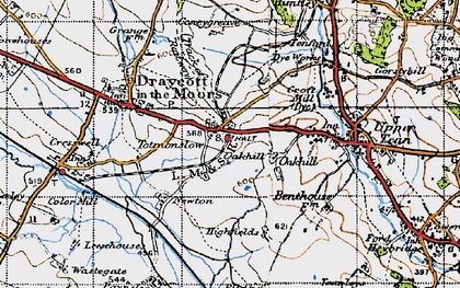 Old map of Totmonslow in 1946
