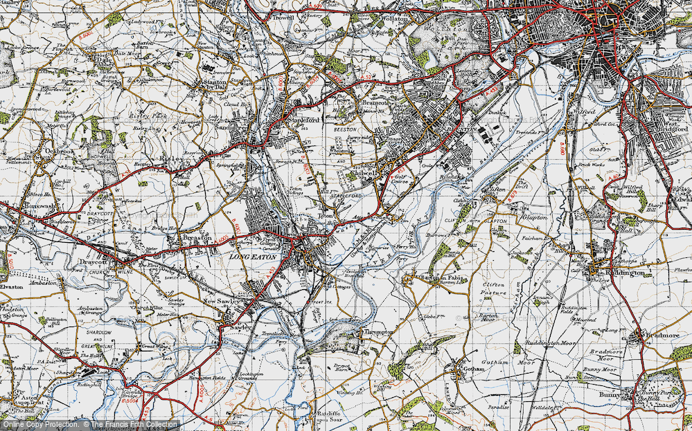 Old Map of Toton, 1946 in 1946