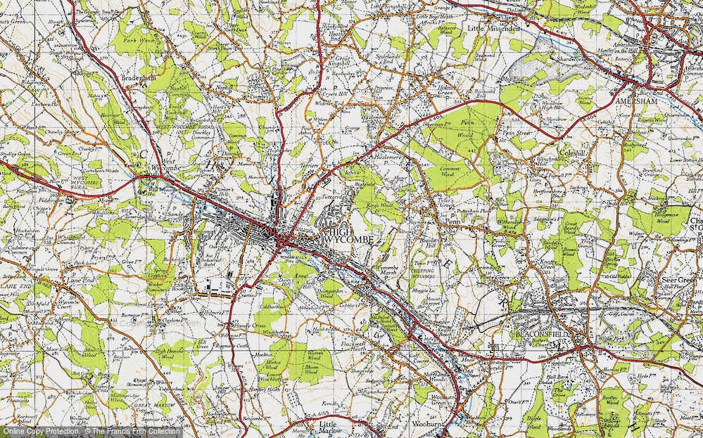 Old Map of Totteridge, 1947 in 1947