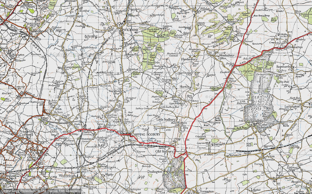 Old Map of Totteroak, 1946 in 1946