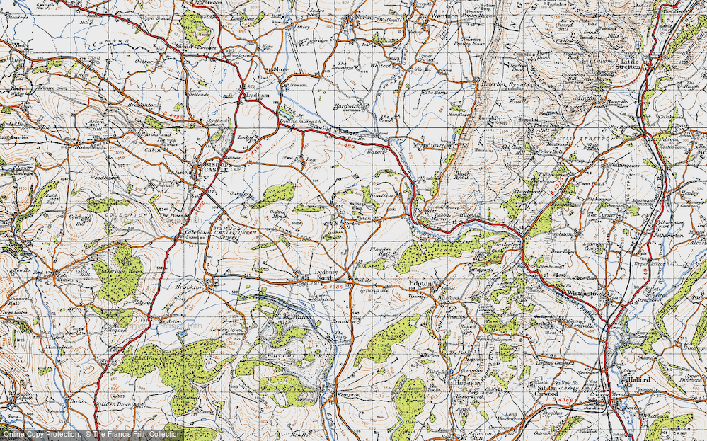 Old Map of Totterton, 1947 in 1947