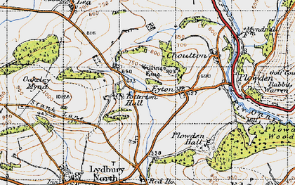 Old map of Totterton in 1947