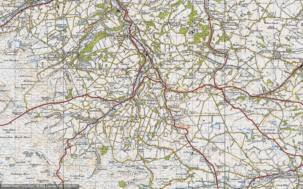 Old Map of Totties, 1947 in 1947