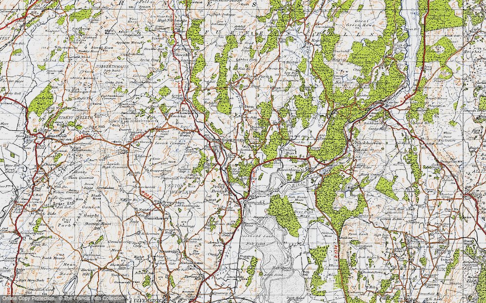 Old Map of Tottlebank, 1947 in 1947