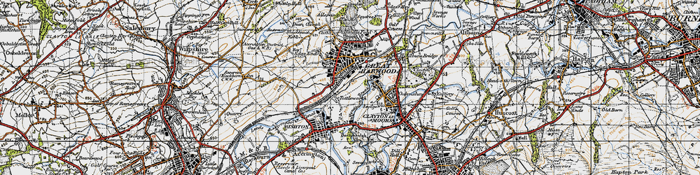 Old map of Tottleworth in 1947