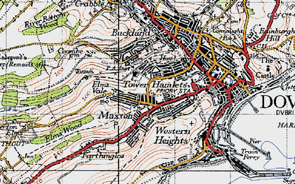 Old map of Tower Hamlets in 1947