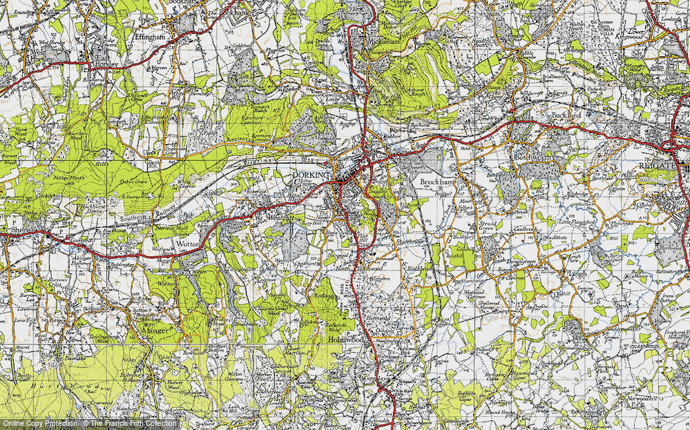 Old Map of Tower Hill, 1940 in 1940