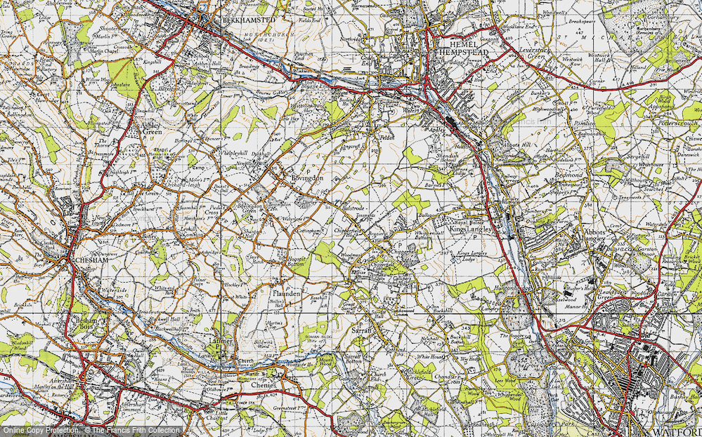 Old Map of Tower Hill, 1946 in 1946