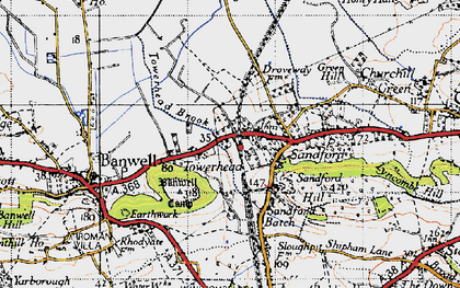 Old map of Towerhead in 1946