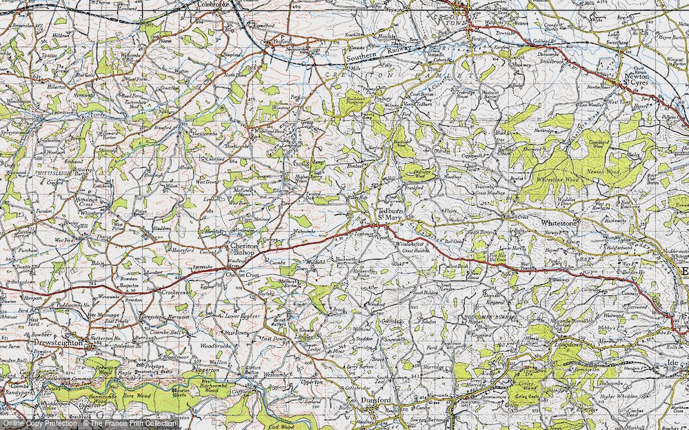 Old Map of Town Barton, 1946 in 1946