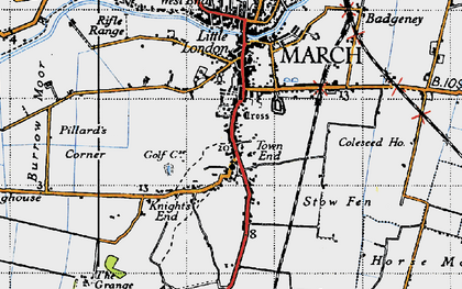 Old map of Town End in 1946