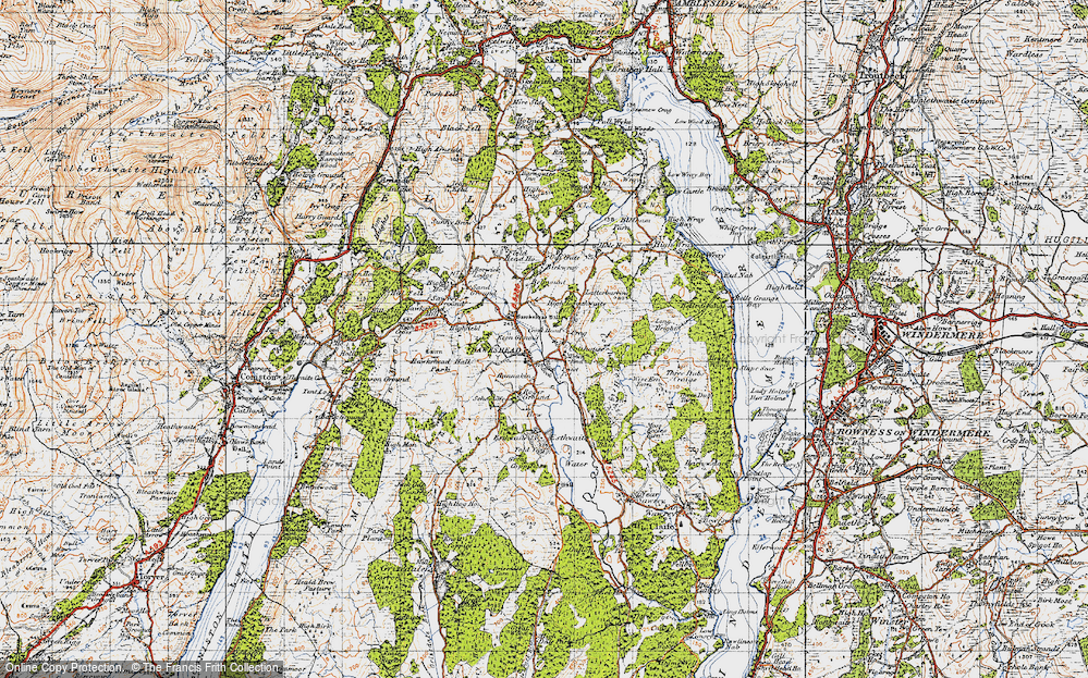 Old Map of Town End, 1947 in 1947
