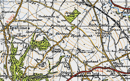 Old map of Black Heath in 1946