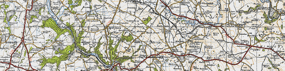 Old map of Black Heath in 1946