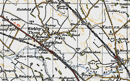 Old map of Town Head in 1947