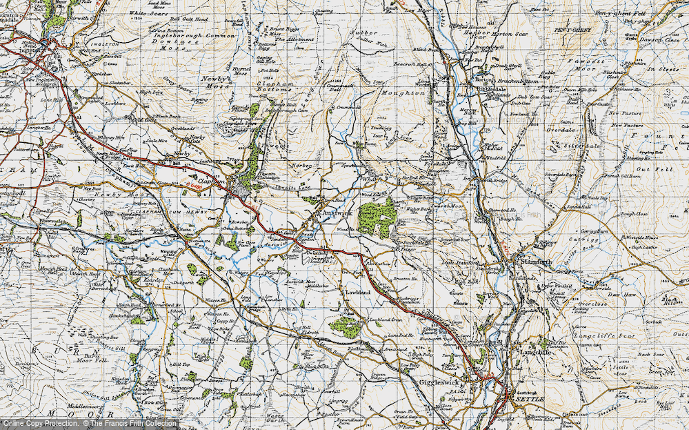 Old Map of Town Head, 1947 in 1947
