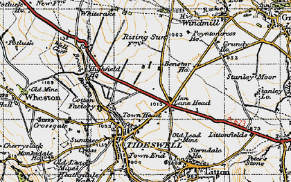 Old map of Town Head in 1947