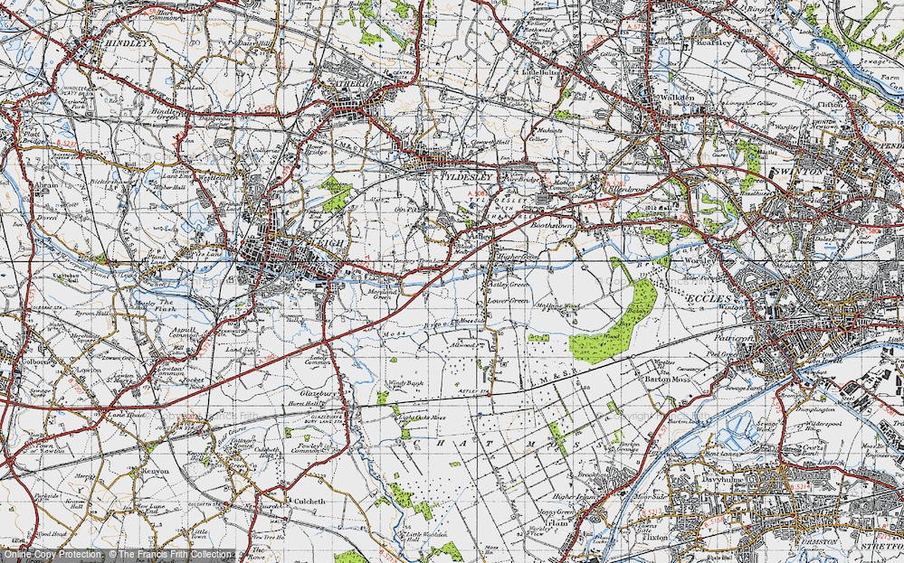 Old Map of Town Lane, 1947 in 1947