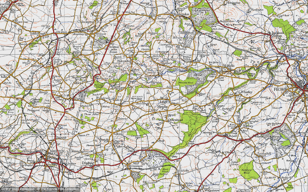 Old Map of Town's End, 1946 in 1946