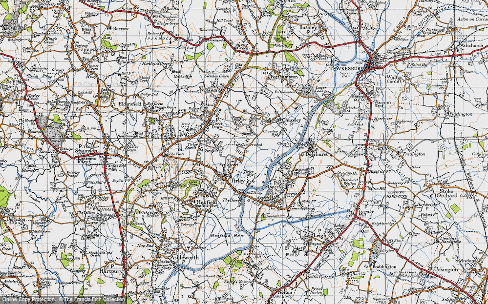 Old Map of Town Street, 1947 in 1947