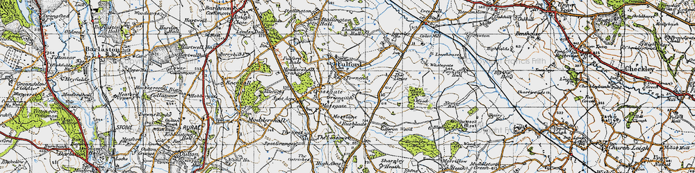 Old map of Townend in 1946