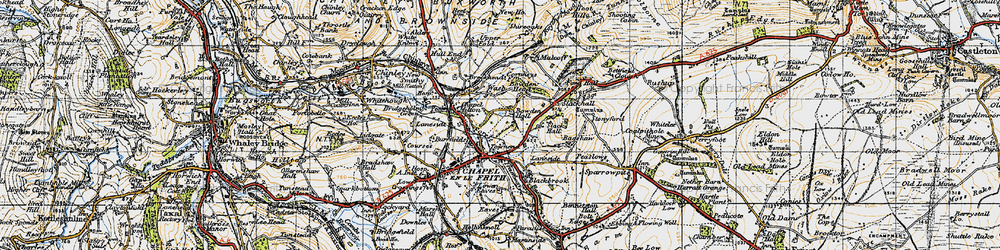 Old map of Townend in 1947