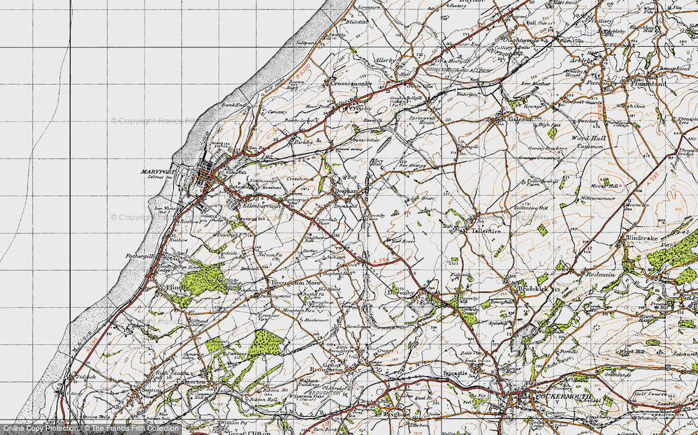 Old Map of Townhead, 1947 in 1947