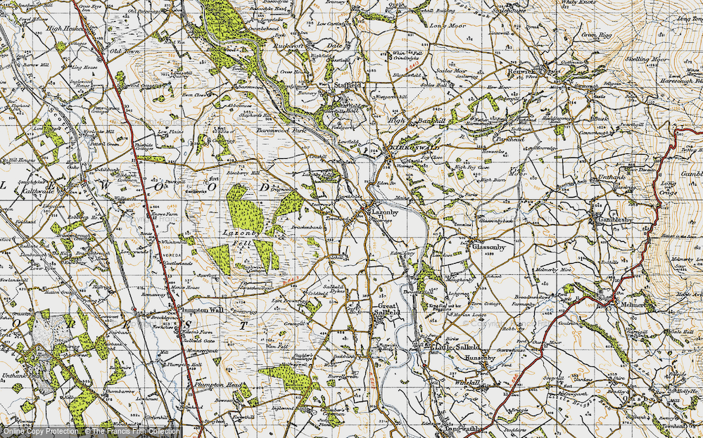 Old Map of Townhead, 1947 in 1947