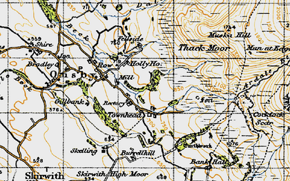 Old map of Burrellhill in 1947