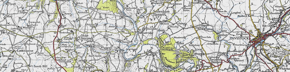 Old map of Townlake in 1946