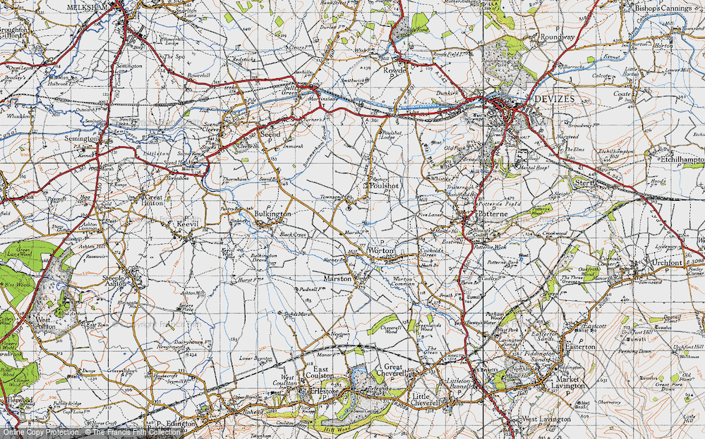 Old Map of Townsend, 1940 in 1940