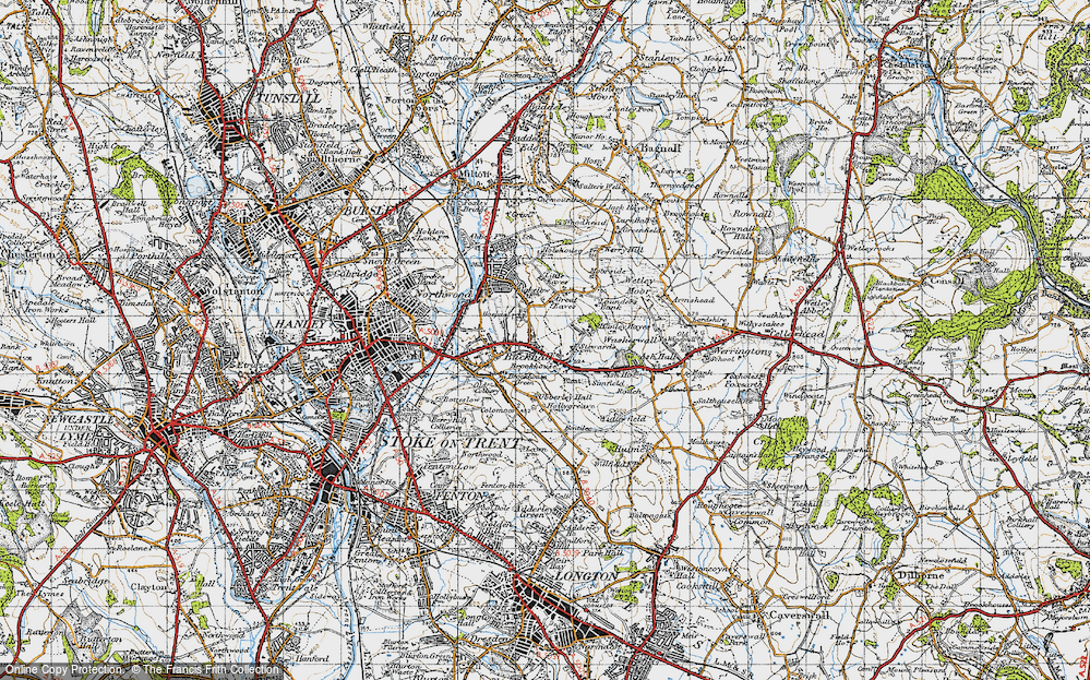 Old Map of Townsend, 1946 in 1946