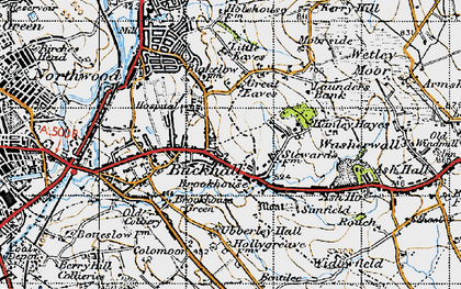 Old map of Townsend in 1946