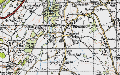 Old map of Townwell in 1946