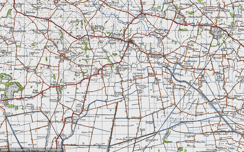 Old Map of Toynton All Saints, 1946 in 1946